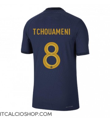 Francia Aurelien Tchouameni #8 Prima Maglia Mondiali 2022 Manica Corta